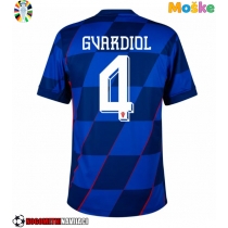 Moške Nogometnih dresov Hrvaška Josko Gvardiol #4 Gostujoči EP 2024 Kratki rokavi